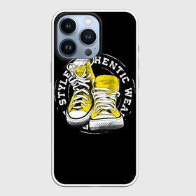 Чехол для iPhone 13 Pro с принтом Sporty style, sneakers в Курске,  |  | sport | streng | бег | белый | графика | жёлтый | искусство | картинка | кеды | крутой | лучший | мода | молодежная | надпись | обувь | путешествие | рисунок | сила | скорость | спорт | спортивная | стиль