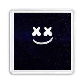 Магнит 55*55 с принтом Marshmello Cosmos в Курске, Пластик | Размер: 65*65 мм; Размер печати: 55*55 мм | Тематика изображения на принте: marshmello | диджей | звезды | клуб | клубная музыка | космос | маршмеллоу | маршмэлло | маршмэллоу | музыка | небо | ночь | электронная