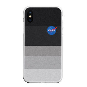 Чехол для iPhone XS Max матовый с принтом NASA в Курске, Силикон | Область печати: задняя сторона чехла, без боковых панелей | nasa | space x | spacex | астронавт | астронавтика | вселенная | галактика | космонавт | космонавтика | космос | луна | марс | наса