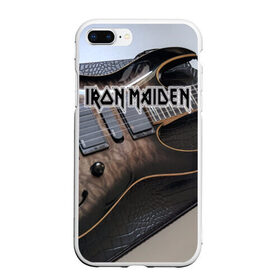 Чехол для iPhone 7Plus/8 Plus матовый с принтом Iron Maiden в Курске, Силикон | Область печати: задняя сторона чехла, без боковых панелей | бас | британия | брюс дикинсон | гитара | группа | дева | железная | метал | нико макбрэйн | рок | стив харрис | хеви | яник герс