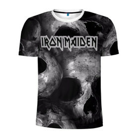 Мужская футболка 3D спортивная с принтом Iron Maiden в Курске, 100% полиэстер с улучшенными характеристиками | приталенный силуэт, круглая горловина, широкие плечи, сужается к линии бедра | Тематика изображения на принте: бас | британия | брюс дикинсон | гитара | группа | дева | железная | метал | нико макбрэйн | рок | стив харрис | хеви | яник герс