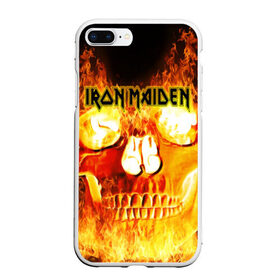 Чехол для iPhone 7Plus/8 Plus матовый с принтом Iron Maiden в Курске, Силикон | Область печати: задняя сторона чехла, без боковых панелей | бас | британия | брюс дикинсон | гитара | группа | дева | железная | метал | нико макбрэйн | рок | стив харрис | хеви | яник герс