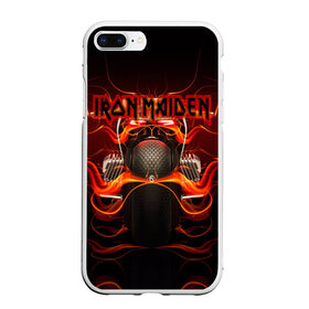 Чехол для iPhone 7Plus/8 Plus матовый с принтом Iron Maiden в Курске, Силикон | Область печати: задняя сторона чехла, без боковых панелей | бас | британия | брюс дикинсон | гитара | группа | дева | железная | метал | нико макбрэйн | рок | стив харрис | хеви | яник герс