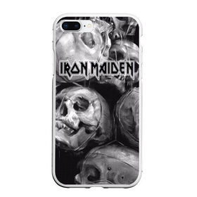 Чехол для iPhone 7Plus/8 Plus матовый с принтом Iron Maiden в Курске, Силикон | Область печати: задняя сторона чехла, без боковых панелей | бас | британия | брюс дикинсон | гитара | группа | дева | железная | метал | нико макбрэйн | рок | стив харрис | хеви | яник герс