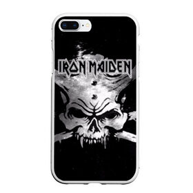 Чехол для iPhone 7Plus/8 Plus матовый с принтом Iron Maiden в Курске, Силикон | Область печати: задняя сторона чехла, без боковых панелей | бас | британия | брюс дикинсон | гитара | группа | дева | железная | метал | нико макбрэйн | рок | стив харрис | хеви | яник герс