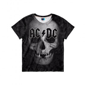 Детская футболка 3D с принтом AC/DC в Курске, 100% гипоаллергенный полиэфир | прямой крой, круглый вырез горловины, длина до линии бедер, чуть спущенное плечо, ткань немного тянется | австралийская | ангус янг | блюз | группа | малькольм янг | рок | рок н ролл | стиви янг | хард