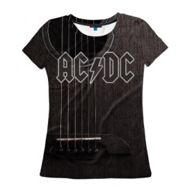 Женская футболка 3D с принтом AC/DC в Курске, 100% полиэфир ( синтетическое хлопкоподобное полотно) | прямой крой, круглый вырез горловины, длина до линии бедер | австралийская | ангус янг | блюз | группа | малькольм янг | рок | рок н ролл | стиви янг | хард