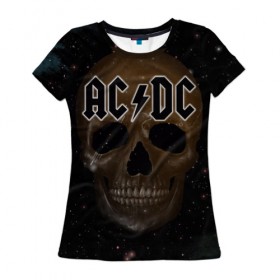 Женская футболка 3D с принтом AC/DC в Курске, 100% полиэфир ( синтетическое хлопкоподобное полотно) | прямой крой, круглый вырез горловины, длина до линии бедер | австралийская | ангус янг | блюз | группа | малькольм янг | рок | рок н ролл | стиви янг | хард