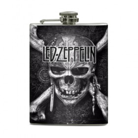 Фляга с принтом Led Zeppelin в Курске, металлический корпус | емкость 0,22 л, размер 125 х 94 мм. Виниловая наклейка запечатывается полностью | блюз рок | британская | группа | джимми пейдж | джон пол джонс | роберт плант | рок | фолк рок | хард рок | хеви метал