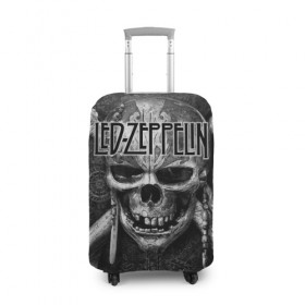 Чехол для чемодана 3D с принтом Led Zeppelin в Курске, 86% полиэфир, 14% спандекс | двустороннее нанесение принта, прорези для ручек и колес | блюз рок | британская | группа | джимми пейдж | джон пол джонс | роберт плант | рок | фолк рок | хард рок | хеви метал