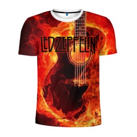 Мужская футболка 3D спортивная с принтом Led Zeppelin в Курске, 100% полиэстер с улучшенными характеристиками | приталенный силуэт, круглая горловина, широкие плечи, сужается к линии бедра | блюз рок | британская | группа | джимми пейдж | джон пол джонс | роберт плант | рок | фолк рок | хард рок | хеви метал