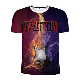Мужская футболка 3D спортивная с принтом Led Zeppelin в Курске, 100% полиэстер с улучшенными характеристиками | приталенный силуэт, круглая горловина, широкие плечи, сужается к линии бедра | Тематика изображения на принте: блюз рок | британская | группа | джимми пейдж | джон пол джонс | роберт плант | рок | фолк рок | хард рок | хеви метал