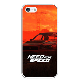 Чехол для iPhone 5/5S матовый с принтом NEED FOR SPEED в Курске, Силикон | Область печати: задняя сторона чехла, без боковых панелей | auto | game art | need for speed payback | nfs | nfs carbon | payback | sport | the carbon | transport | авто | гонки | карбон | машина | спорт | уличные гонки