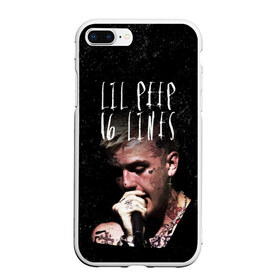 Чехол для iPhone 7Plus/8 Plus матовый с принтом LIL PEEP - 16 Lines в Курске, Силикон | Область печати: задняя сторона чехла, без боковых панелей | 16 lines | beautiful | broken | daddy | dead | exclusive | heart | life | lil | lilpeep | music | peep | pump | rap | rip | tattoo | густав | лил | лилпип | мертв | память | пип | рип | рэп | рэпер | сердечко | сердце | тату | умер