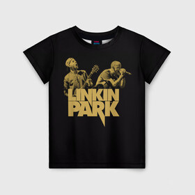Детская футболка 3D с принтом Linkin Park в Курске, 100% гипоаллергенный полиэфир | прямой крой, круглый вырез горловины, длина до линии бедер, чуть спущенное плечо, ткань немного тянется | американская | группа | линкин | майк шинода | метал | музыка | ню | парк | поп | рок | рэп | феникс фаррелл | честер беннингтон | электроник