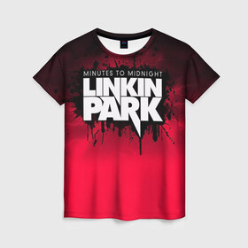 Женская футболка 3D с принтом Linkin Park в Курске, 100% полиэфир ( синтетическое хлопкоподобное полотно) | прямой крой, круглый вырез горловины, длина до линии бедер | американская | группа | линкин | майк шинода | метал | музыка | ню | парк | поп | рок | рэп | феникс фаррелл | честер беннингтон | электроник