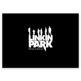 Поздравительная открытка с принтом Linkin Park в Курске, 100% бумага | плотность бумаги 280 г/м2, матовая, на обратной стороне линовка и место для марки
 | Тематика изображения на принте: американская | группа | линкин | майк шинода | метал | музыка | ню | парк | поп | рок | рэп | феникс фаррелл | честер беннингтон | электроник