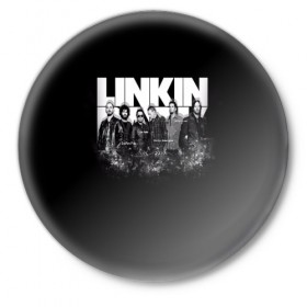 Значок с принтом Linkin Park в Курске,  металл | круглая форма, металлическая застежка в виде булавки | американская | группа | линкин | майк шинода | метал | музыка | ню | парк | поп | рок | рэп | феникс фаррелл | честер беннингтон | электроник