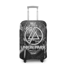 Чехол для чемодана 3D с принтом Linkin Park  в Курске, 86% полиэфир, 14% спандекс | двустороннее нанесение принта, прорези для ручек и колес | американская | группа | линкин | майк шинода | метал | музыка | ню | парк | поп | рок | рэп | феникс фаррелл | честер беннингтон | электроник