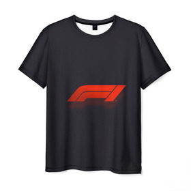 Мужская футболка 3D с принтом Formula 1 Logo в Курске, 100% полиэфир | прямой крой, круглый вырез горловины, длина до линии бедер | formula | лого | формула