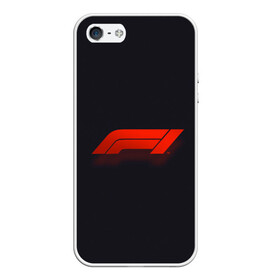 Чехол для iPhone 5/5S матовый с принтом Formula 1 Logo в Курске, Силикон | Область печати: задняя сторона чехла, без боковых панелей | Тематика изображения на принте: formula | лого | формула