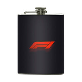 Фляга с принтом Formula 1 Logo в Курске, металлический корпус | емкость 0,22 л, размер 125 х 94 мм. Виниловая наклейка запечатывается полностью | Тематика изображения на принте: formula | лого | формула