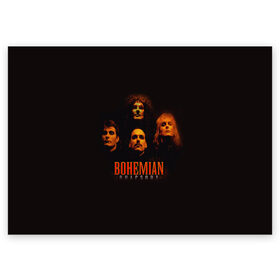 Поздравительная открытка с принтом Queen Bohemian Rhapsody в Курске, 100% бумага | плотность бумаги 280 г/м2, матовая, на обратной стороне линовка и место для марки
 | Тематика изображения на принте: queen | брайан мэи | британская | группа | джон дикон | королева | роджер тейлор | рок | фредди меркьюри