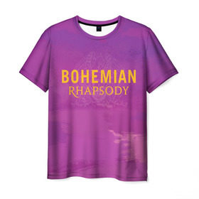 Мужская футболка 3D с принтом Queen Bohemian Rhapsody в Курске, 100% полиэфир | прямой крой, круглый вырез горловины, длина до линии бедер | queen | богемская рапсодия | брайан мэи | британская | группа | королева | роджер тейлор | рок | фредди меркьюри
