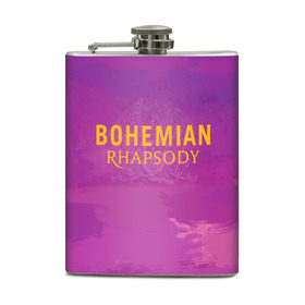 Фляга с принтом Queen Bohemian Rhapsody в Курске, металлический корпус | емкость 0,22 л, размер 125 х 94 мм. Виниловая наклейка запечатывается полностью | queen | богемская рапсодия | брайан мэи | британская | группа | королева | роджер тейлор | рок | фредди меркьюри
