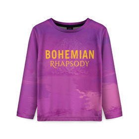 Детский лонгслив 3D с принтом Queen Bohemian Rhapsody в Курске, 100% полиэстер | длинные рукава, круглый вырез горловины, полуприлегающий силуэт
 | queen | богемская рапсодия | брайан мэи | британская | группа | королева | роджер тейлор | рок | фредди меркьюри