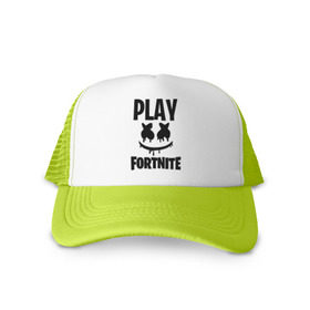 Кепка тракер с сеткой с принтом FORTNITE x MARSHMELLO в Курске, трикотажное полотно; задняя часть — сетка | длинный козырек, универсальный размер, пластиковая застежка | 2019 | armor | armour | cybersport | esport | fortnite | game | llama | logo | броня | игра | киберспорт | лама | фиолетовый | фирменные цвета | фортнайт