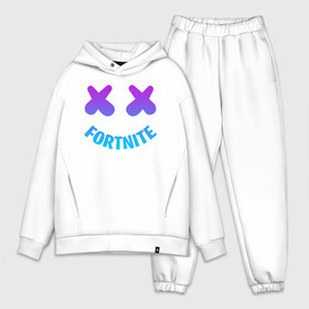 Мужской костюм хлопок OVERSIZE с принтом FORTNITE x MARSHMELLO NEON в Курске,  |  | fnchap2 | fortnite | fortnite 2 | fortnite x | marshmello | ninja | ninja hyper streamer | ninja streamer | streamer | tyler blevins | маршмелло | ниндзя | фортнайт | фортнайт 2 | фортнайт глава 2