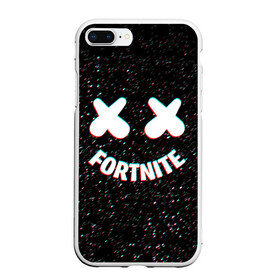 Чехол для iPhone 7Plus/8 Plus матовый с принтом FORTNITE x MARSHMELLO в Курске, Силикон | Область печати: задняя сторона чехла, без боковых панелей | 2019 | armor | armour | cybersport | dj | esport | fortnite | galaxy | game | llama | logo | marshmello | space | usa | америка | броня | галакт | игра | киберспорт | клубная музыка | лама | маршмелло |