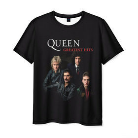 Мужская футболка 3D с принтом Queen в Курске, 100% полиэфир | прямой крой, круглый вырез горловины, длина до линии бедер | queen | богемская рапсодия | брайан мэи | британская | группа | королева | роджер тейлор | рок | фредди меркьюри