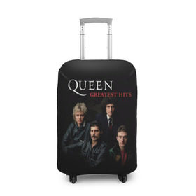 Чехол для чемодана 3D с принтом Queen в Курске, 86% полиэфир, 14% спандекс | двустороннее нанесение принта, прорези для ручек и колес | queen | богемская рапсодия | брайан мэи | британская | группа | королева | роджер тейлор | рок | фредди меркьюри