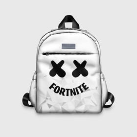 Детский рюкзак 3D с принтом FORTNITE x MARSHMELLO в Курске, 100% полиэстер | лямки с регулируемой длиной, сверху петелька, чтобы рюкзак можно было повесить на вешалку. Основное отделение закрывается на молнию, как и внешний карман. Внутри дополнительный карман. По бокам два дополнительных кармашка | 2019 | armor | armour | cybersport | esport | fortnite | game | llama | logo | броня | игра | киберспорт | лама | фиолетовый | фирменные цвета | фортнайт