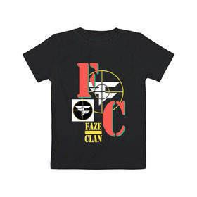Детская футболка хлопок с принтом cs:go - FaZe Clan Crosshair (2019) в Курске, 100% хлопок | круглый вырез горловины, полуприлегающий силуэт, длина до линии бедер | 0x000000123 | csgo | faze | faze clan | ксго | фейз