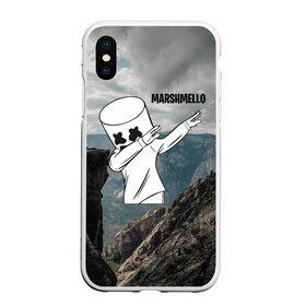 Чехол для iPhone XS Max матовый с принтом Marshmello в Курске, Силикон | Область печати: задняя сторона чехла, без боковых панелей | chris comstock | electronic | joytime iii | marshmallow | marshmello | клубная | маршмелло | маршмеллоу | электронная музыка