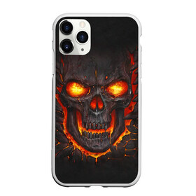 Чехол для iPhone 11 Pro Max матовый с принтом Skull Lava в Курске, Силикон |  | dead | demon | devil | executioner | metal | punisher | rap | rock | satan | skull | swag | каратель | метал | палач | рок | скелет | череп
