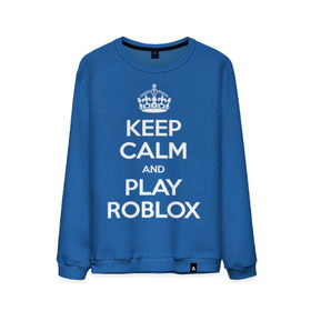 Мужской свитшот хлопок с принтом Keep Calm and Play Roblox в Курске, 100% хлопок |  | game | keep calm | logo | play roblox | roblox | детский | замолчи | заткнись | играй | кип калм | лого | логотип | надпись | ребенку | ребенок | роблокс