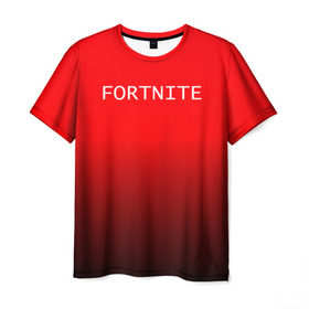 Мужская футболка 3D с принтом Fortnite Logo в Курске, 100% полиэфир | прямой крой, круглый вырез горловины, длина до линии бедер | Тематика изображения на принте: 