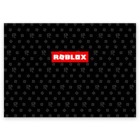 Поздравительная открытка с принтом ROBLOX в Курске, 100% бумага | плотность бумаги 280 г/м2, матовая, на обратной стороне линовка и место для марки
 | Тематика изображения на принте: game | gamer | logo | minecraft | roblox | simulator | игра | конструктор | лого | симулятор | строительство | фигура