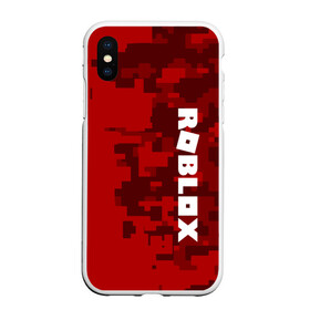 Чехол для iPhone XS Max матовый с принтом ROBLOX в Курске, Силикон | Область печати: задняя сторона чехла, без боковых панелей | game | gamer | logo | minecraft | roblox | simulator | игра | конструктор | лого | симулятор | строительство | фигура