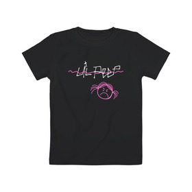 Детская футболка хлопок с принтом ANGRY GIRL в Курске, 100% хлопок | круглый вырез горловины, полуприлегающий силуэт, длина до линии бедер | gustav | lo fi | runaway | густав | лил | пип | пост эмо | реп | хип хоп | эмо рэп