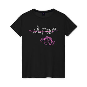 Женская футболка хлопок с принтом ANGRY GIRL в Курске, 100% хлопок | прямой крой, круглый вырез горловины, длина до линии бедер, слегка спущенное плечо | gustav | lo fi | runaway | густав | лил | пип | пост эмо | реп | хип хоп | эмо рэп