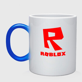 Кружка хамелеон с принтом ROBLOX в Курске, керамика | меняет цвет при нагревании, емкость 330 мл | game | gamer | logo | minecraft | roblox | simulator | игра | конструктор | лого | симулятор | строительство | фигура