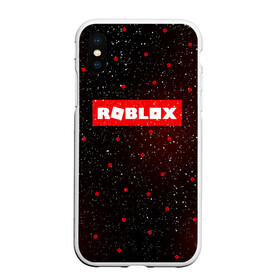 Чехол для iPhone XS Max матовый с принтом ROBLOX в Курске, Силикон | Область печати: задняя сторона чехла, без боковых панелей | game | gamer | logo | minecraft | roblox | simulator | игра | конструктор | лого | симулятор | строительство | фигура