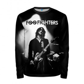 Мужской лонгслив 3D с принтом Foo Fighters в Курске, 100% полиэстер | длинные рукава, круглый вырез горловины, полуприлегающий силуэт | foo fighters | nirvana | альтернативный рок | группы | дейв грол | музыка | постгранж | рок | хард рок