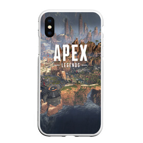 Чехол для iPhone XS Max матовый с принтом APEX LEGENDS в Курске, Силикон | Область печати: задняя сторона чехла, без боковых панелей | apex | legend | legends | titanfall | апекс | бангалор | бладхаунд | верхушки | гибралтар | каустик | лайфлайн | легенда | легенды | ледженд | леджендс | мираж | рэйф | титанфол