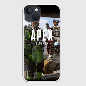 Чехол для iPhone 13 с принтом APEX LEGENDS в Курске,  |  | apex | legend | legends | titanfall | апекс | бангалор | бладхаунд | верхушки | гибралтар | каустик | лайфлайн | легенда | легенды | ледженд | леджендс | мираж | рэйф | титанфол
